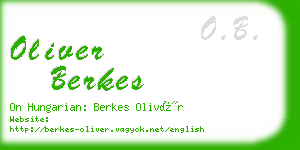 oliver berkes business card